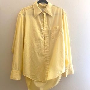 Men’s yellow dress shirt vintage 1970’s